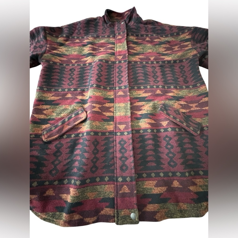 Steve Madden Multicolor Patterned Pea Coat - Picture 11 of 13